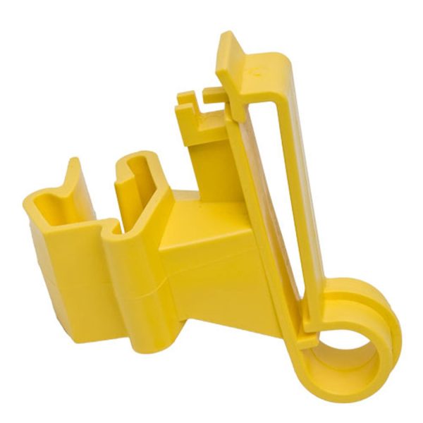 Zareba ITTY-Z Electric Fence T-Post Poly Tape Insulators, Yellow, 25 Count Fashion