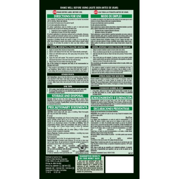 Spectracide HG-65865 Wasp & Hornet Killer3 Aerosol Spray, 20 Oz, 2-Pack Online - Image 2