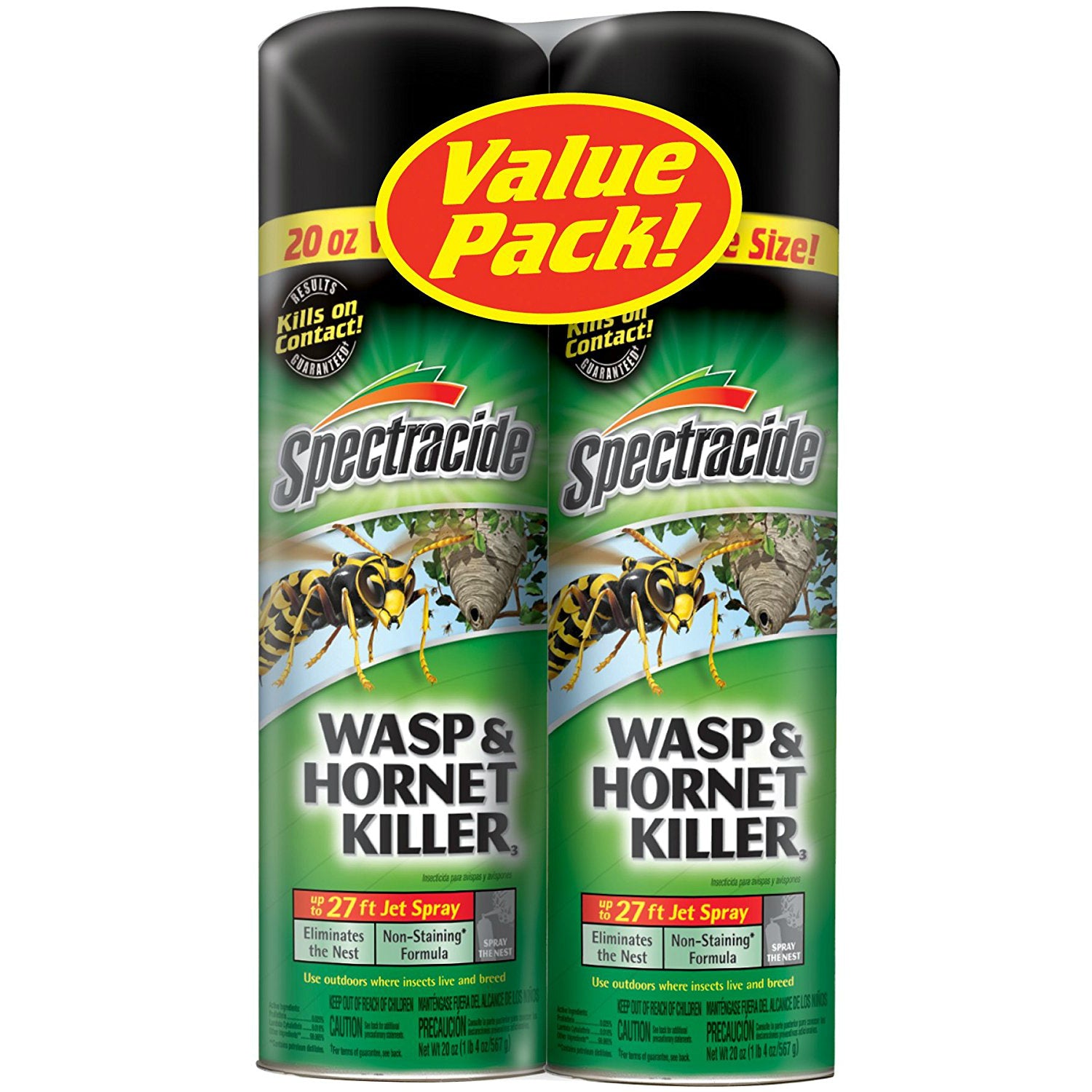 Spectracide HG-65865 Wasp & Hornet Killer3 Aerosol Spray, 20 Oz, 2-Pack Online