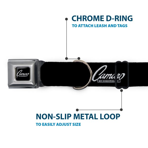 1969 CAMARO BY CHEVROLET Emblem Black Silver Seatbelt Buckle Collar - 1969 CAMARO BY CHEVROLET Emblem Black Silver For Sale - Image 5