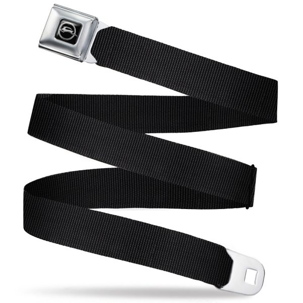 1962 Chevrolet Impala Deer Emblem Full Color Black Silver Seatbelt Belt - Black Webbing Online now