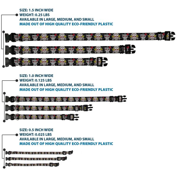 Plastic Clip Collar - Los Novios Black Gray White Multi Color For Discount - Image 3