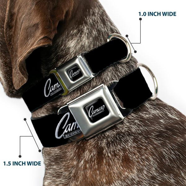 1969 CAMARO BY CHEVROLET Emblem Black Silver Seatbelt Buckle Collar - 1969 CAMARO BY CHEVROLET Emblem Black Silver For Sale - Image 2