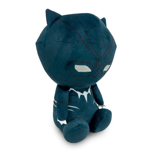 Dog Toy Squeaker Plush - Avengers Kawaii Black Panther Full Body Sitting Pose on Sale - Image 2