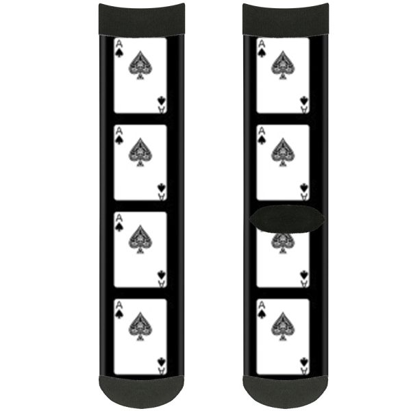 Sock Pair - Polyester - Ace of Spades - CREW Sale