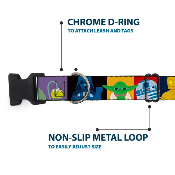 Plastic Clip Collar - Star Wars Classic 16-Character Pose Blocks Multi Color For Discount - Image 5